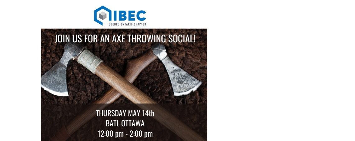 Événement social de lancer de hache annuel / Annual Axe Throwing Social Event